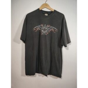 Vintage 2006 Harley Davidson Ft Walton Beach FL T-Shirt Black 2XL Hanes Beefy-T